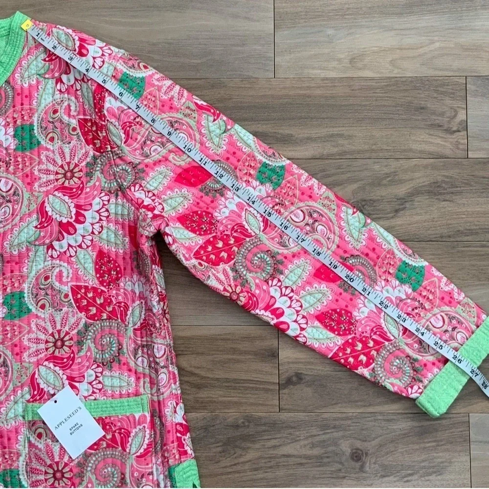 APPLESEED'S Floral Reversible Quilted Kimono Jacket - Picture 4 of 6
